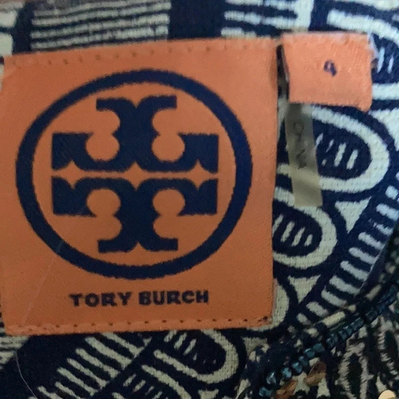 TORY BURCH Tunic Dress Embellished Sz 4 - Picture 6 of 7